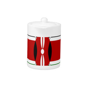 Kenya Flag Art – Patriotic & Modern Design Teapot