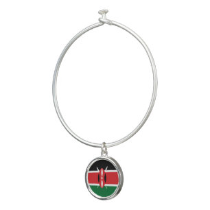 Kenya flag bangle bracelet