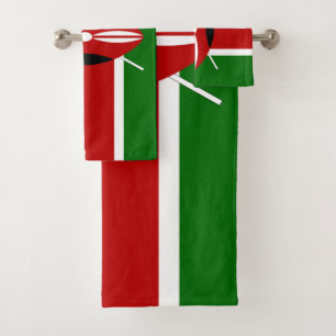 Kenya Flag Bath Towel Set