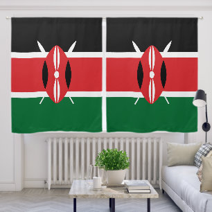 Kenya flag blackout curtains