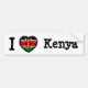 Kenya Flag Bumper Sticker | Zazzle
