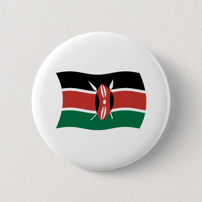 Kenya Flag Button (Front)