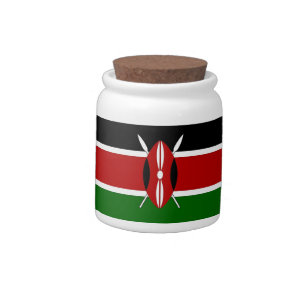 Kenya Flag Candy Jar