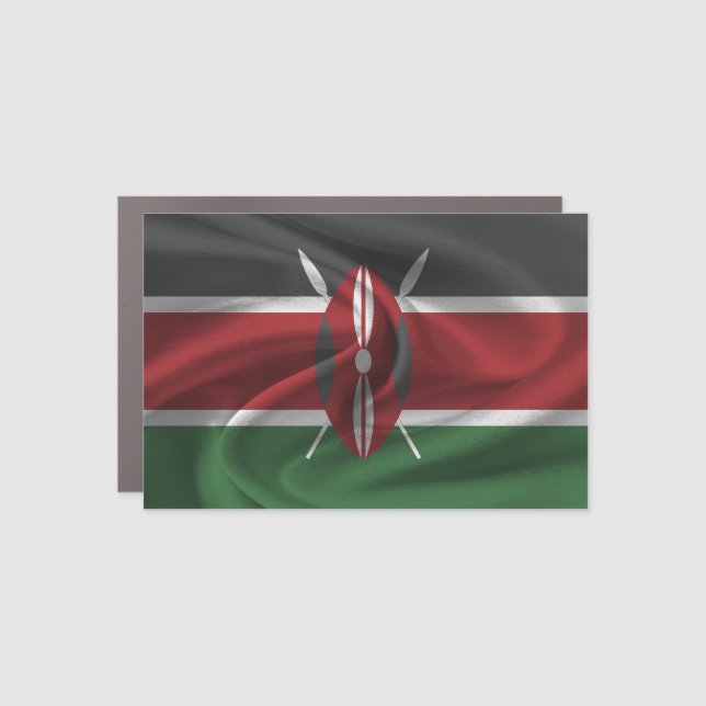 Kenya Flag Car Magnet (Front)