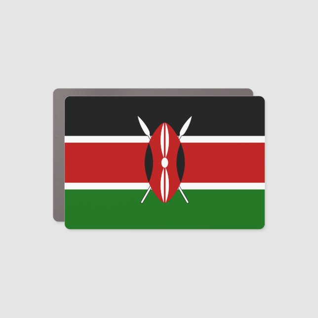 Kenya Flag Car Magnet (Front)