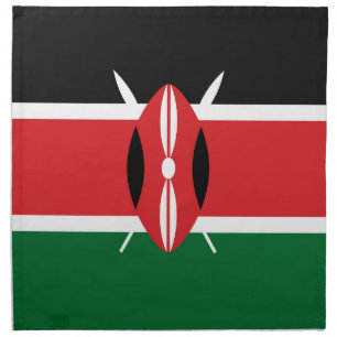 Kenya flag cloth napkin