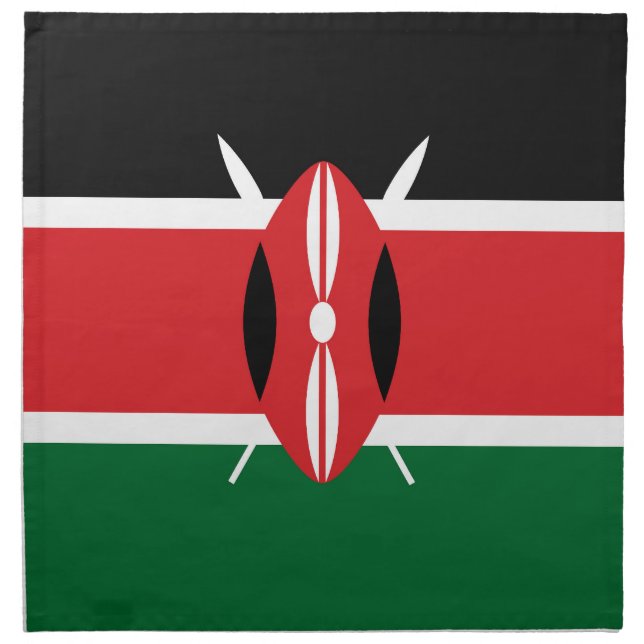 Kenya flag cloth napkin (Front)