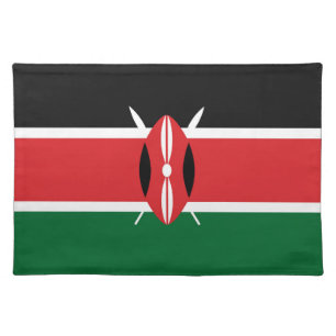 Kenya flag cloth placemat
