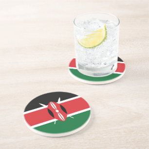 Kenya flag coaster