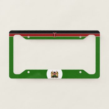 Kenya Flag-coat Of Arms License Plate Frame by Pir1900 at Zazzle