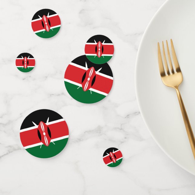 Kenya flag confetti (Group)