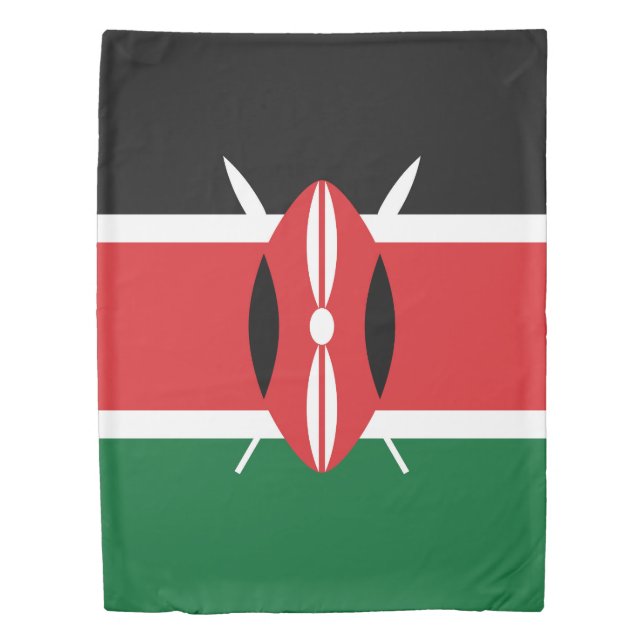 Kenya flag duvet cover (Front)