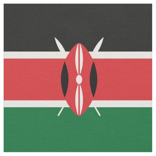 Kenya flag fabric