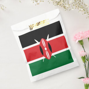 Kenya flag favor bag