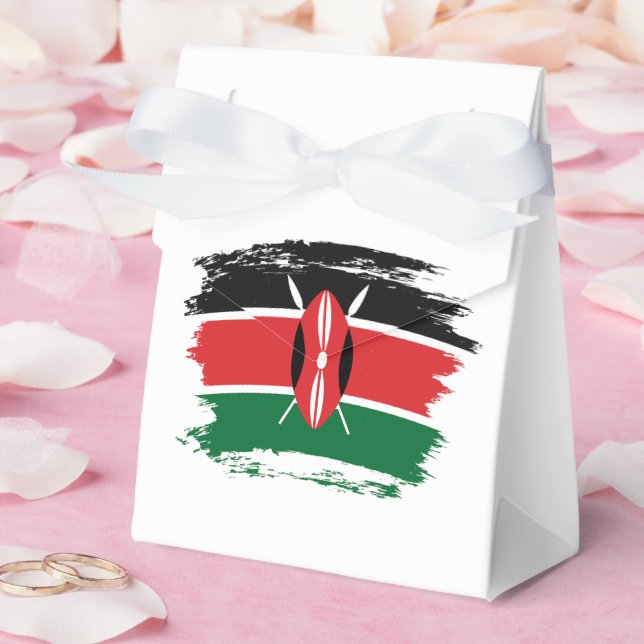 Kenya flag favor boxes (Wedding)