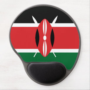 Kenya flag gel mouse pad