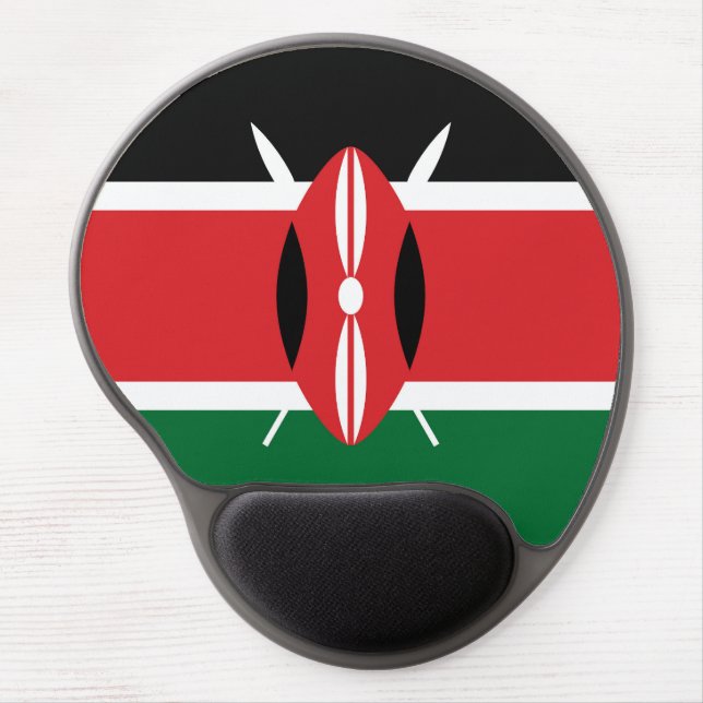 Kenya flag gel mouse pad (Front)