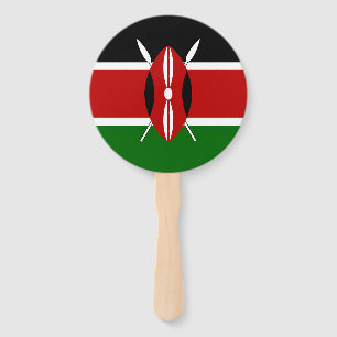 Kenya Flag Hand Fan