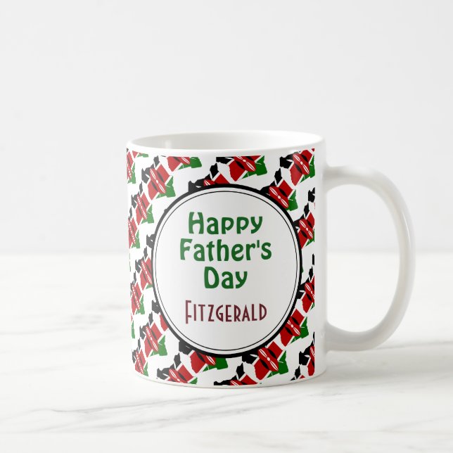 KENYA FLAG Happy Father's Day Customized Scripture Coffee Mug (Right)