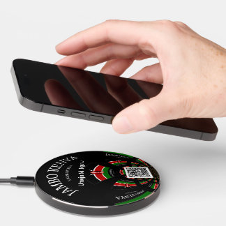 Kenya Flag Harambee | Customizable Fast Charging P Wireless Charger