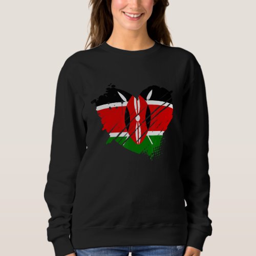 Kenya Flag I Love Kenya It Is In My Dna For Kenyan Sweatshirt