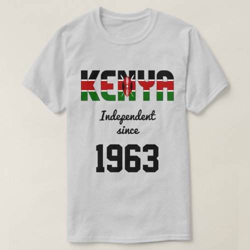 Kenya Flag Independence Celebration T_Shirt