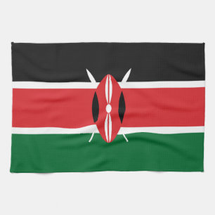 Kenya flag kitchen towel