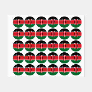 Kenya flag labels