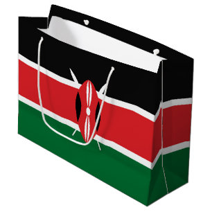 Kenya flag large gift bag
