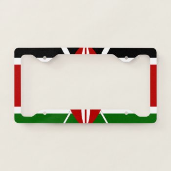 Kenya Flag License Plate Frame by FlagGallery at Zazzle