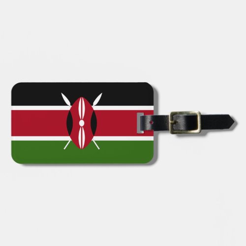 Kenya Flag Luggage Tag