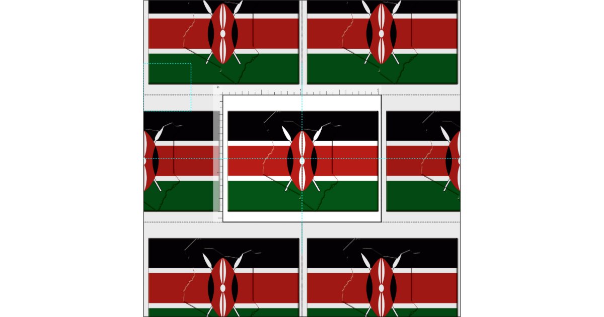 KENYA FLAG Map Outline Fabric | Zazzle