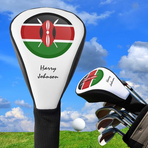 Kenya Flag  Monogrammed Golf Clubs Covers