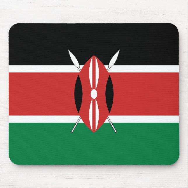 Kenya Flag Mousepad (Front)