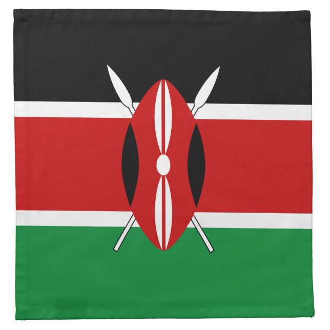 Kenya Flag Napkin (Front)