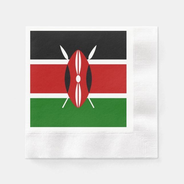 Kenya flag napkins (Front)