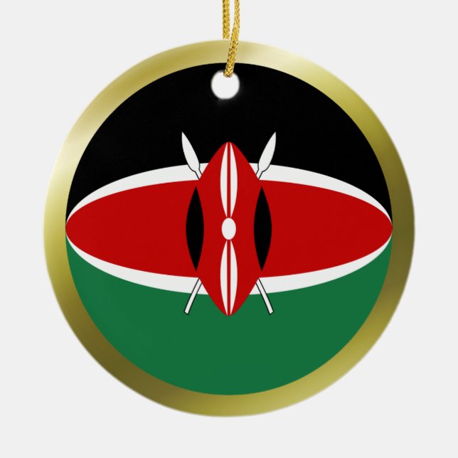 Kenya Flag Ornament (Front)