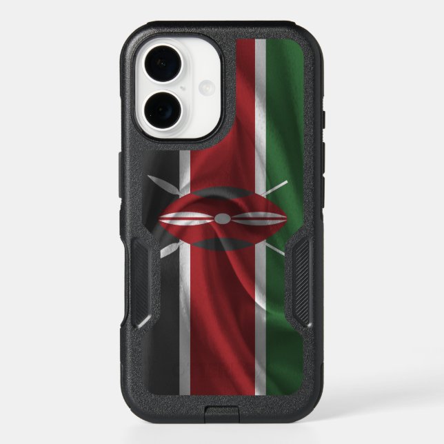 Kenya Flag Otterbox iPhone Case (Back)