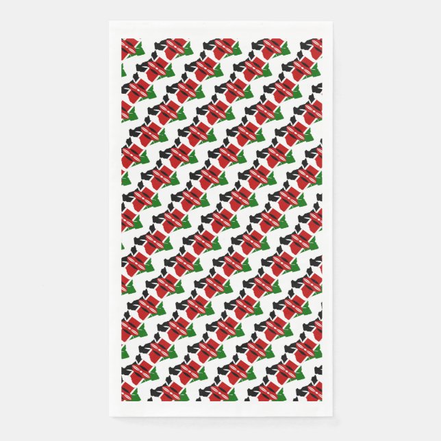 KENYA FLAG PAPER GUEST TOWELS (Front)
