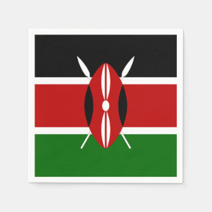Kenya Flag Paper Napkins