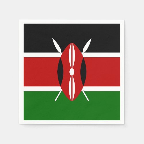 Kenya Flag Paper Napkins