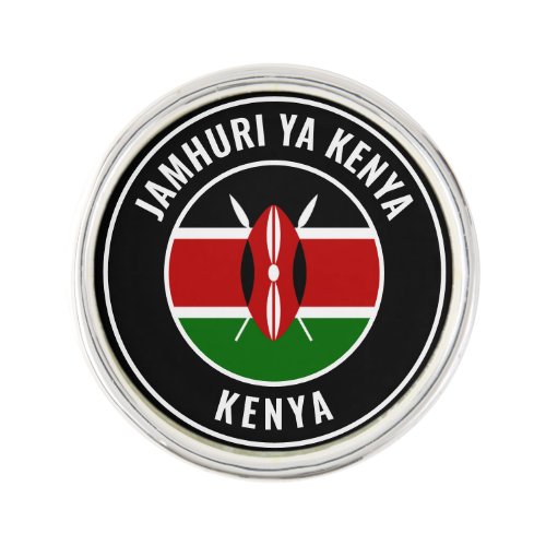 Kenya Flag Patriotic Lapel Pin