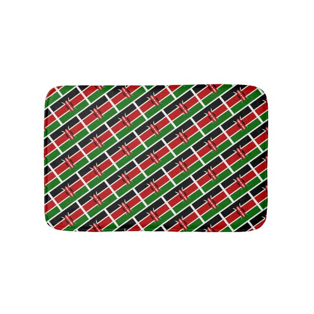 KENYA FLAG Patriotic Stylish KENYAN Bath Mat (Front)