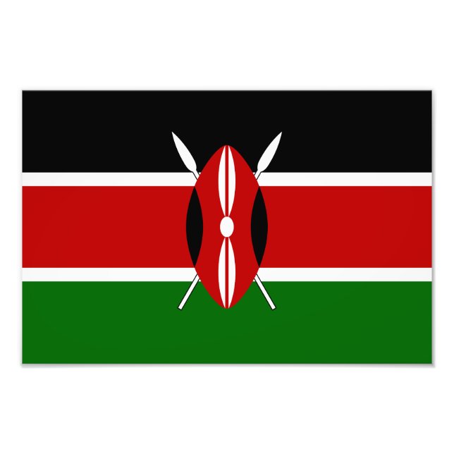 Kenya Flag Photo Print (Front)