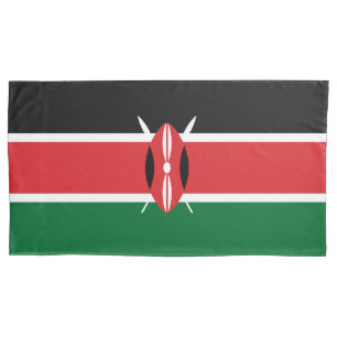 Kenya flag pillow case