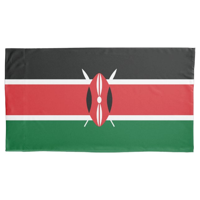Kenya flag pillow case (Front)