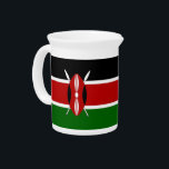 Kenya Flag Pitcher<br><div class="desc">Add a bold touch of Kenyan pride to your serving collection with our Kenya Flag Pitcher, designed to bring both style and functionality to your gatherings. Crafted from high-quality ceramic, this pitcher features the iconic colors and design of the Kenyan flag, making it a standout piece at any event. Whether...</div>