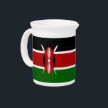 Kenya Flag Pitcher<br><div class="desc">Add a bold touch of Kenyan pride to your serving collection with our Kenya Flag Pitcher, designed to bring both style and functionality to your gatherings. Crafted from high-quality ceramic, this pitcher features the iconic colors and design of the Kenyan flag, making it a standout piece at any event. Whether...</div>