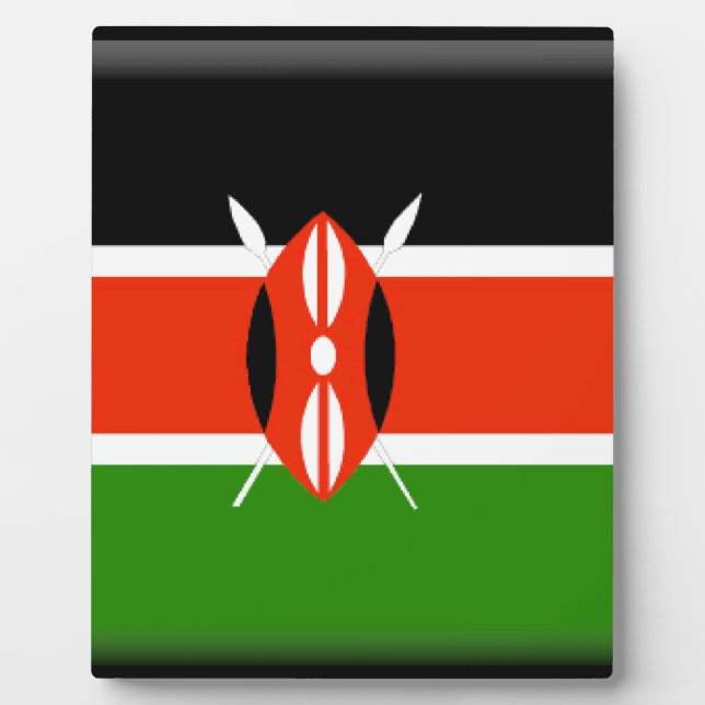 Kenya Flag Plaque (Front)
