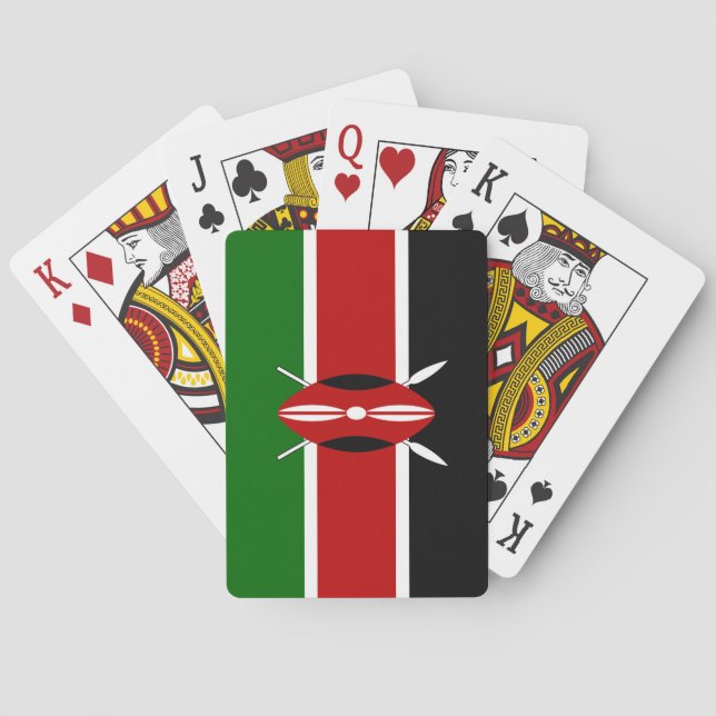 Kenya Flag Poker Cards (Back)